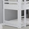 Tressa White Triple Bunk Bed with 3 Ethan Mattresses Included