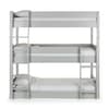Trio Grey Wooden 3 Tier Triple Sleeper Bunk Bed