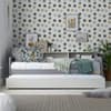 Tyler Grey and White Wooden Day Bed with Guest Bed Trundle