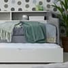 Tyler Grey and White Wooden Day Bed with Guest Bed Trundle