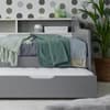 Tyler Grey and White Wooden Day Bed with Grey Guest Bed Trundle