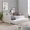 Tyler White Wooden Trundle Guest Bed