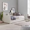 Tyler White Wooden Day Bed with Guest Bed Trundle