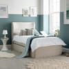 Una Warm Stone Fabric Guest Bed with Trundle