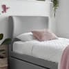 Una Grey Fabric Guest Bed with Trundle