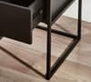 Universal Black 1 Drawer Bedside Table