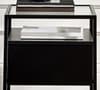 Universal Black 1 Drawer Bedside Table