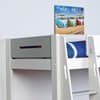 Urban White and Grey Wooden Bunk Bed