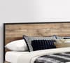 Urban Rustic Wooden and Metal Bed