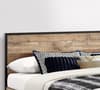 Urban Rustic Wooden and Metal Bed Frame - 5ft King Size