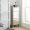 Valencia Mirrored 5 Drawer Narrow Chest