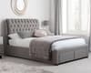 Valentino Grey Fabric 2 Drawer Storage Bed 