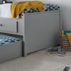 Veera Grey Wooden Day Bed with Guest Bed Trundle Frame