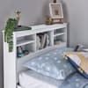 Veera White Wooden Day Bed with Guest Bed Trundle Frame