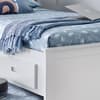 Veera White Wooden Day Bed with Guest Bed Trundle Frame