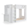 Venus White Wooden Bunk Bed with End Desk