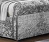 Verona Silver Crushed Velvet 2 Drawer Storage Bed