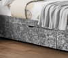 Verona Silver Crushed Velvet 2 Drawer Storage Bed