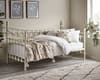 Versailles Stone White Metal Guest Day Bed - 3ft Single