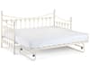 Versailles Stone White Metal Guest Day Bed and Trundle - 3ft Single