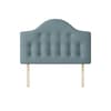 Victor Buttoned Duck Egg Blue Fabric Headboard