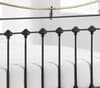 Victoria Satin Black Metal Bed Frame - 4ft6 Double