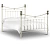 Victoria Stone White Metal Bed Frame - 4ft6 Double