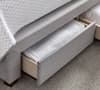 Vindolanda Grey Fabric 2 Drawer Storage Bed Frame