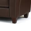 Vivo Brown Faux Leather Sofa Bed