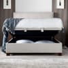 Walkworth Clay Fabric Ottoman Storage Bed