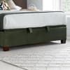 Walkworth Green Fabric Ottoman Storage Bed