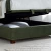 Walkworth Green Fabric Ottoman Storage Bed