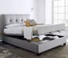 Walkworth Light Grey Fabric Ottoman Storage Bed