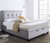 Walkworth Light Grey Fabric Ottoman Storage Bed