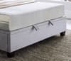 Walkworth Light Grey Fabric Ottoman Storage Bed