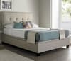 Walkworth Oatmeal Fabric Ottoman Storage Bed