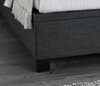 Walkworth Slate Fabric Ottoman Storage Bed