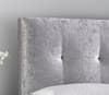 Walkworth Silver Velvet Fabric Ottoman Storage Bed