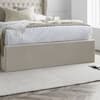 Warwick Oatmeal Velvet Winged Ottoman Storage Bed