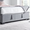 Watson Grey Velvet Ottoman Bed Frame