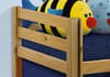 Wendy Solid Pine Mid Sleeper with Blue Tent