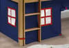Wendy Solid Pine Mid Sleeper with Blue Tent