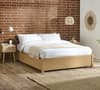 Westbrook Oak Wooden Platform Ottoman Storage Bed
