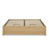 Westbrook Oak Wooden Platform Ottoman Storage Bed