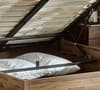 Westbrook Rustic Wooden Platform Ottoman Storage Bed
