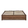 Westbrook Rustic Wooden Platform Ottoman Storage Bed
