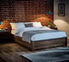 Westbrook Rustic Wooden Platform Ottoman Storage Bed