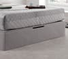 Whitburn Silver Fabric Ottoman Storage Bed