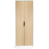 Alba White and Oak 2 Door Wardrobe