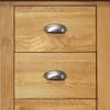 Woburn Oak Wooden 4 Drawer Narrow Chest